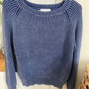 100% Cotton Blue Sweater